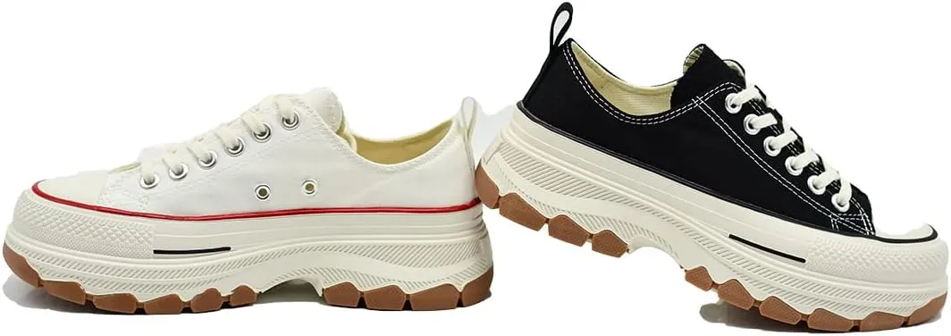 2023 New Degisn Women's Platform Canvas Fashione Sneakers Women Platform Sneakers Breathable Casual Walking Shoes for Women Fashion Sneaker Lightweight Breathable Running Tennis Shoes