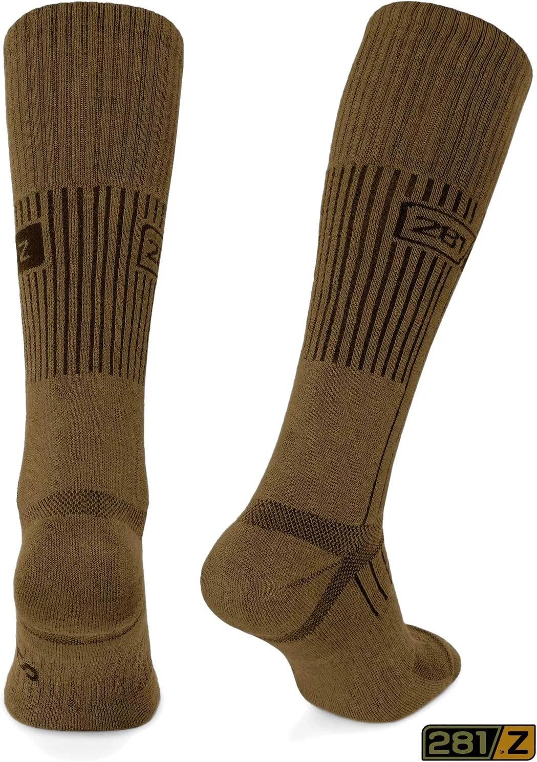 281Z Military Demi Season Breathable Mid Calf Uniform Boot Socks - Army Tactical Trekking Hiking - Outdoor Fishing Hunting