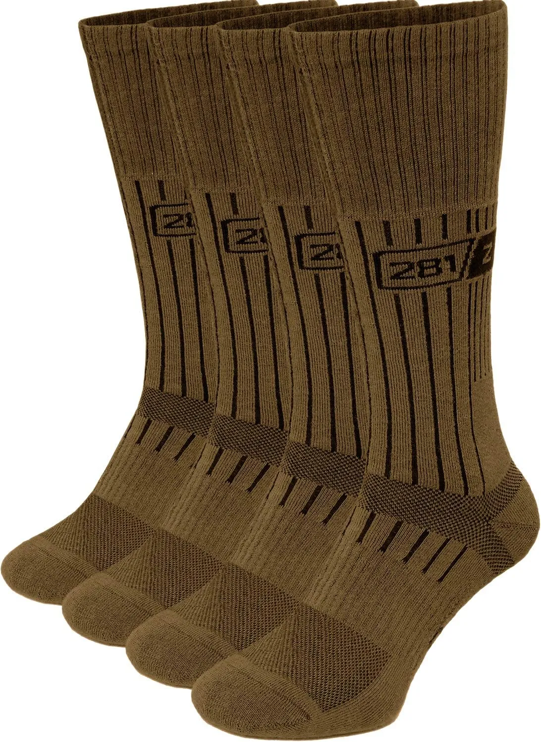 281Z Military Demi Season Breathable Mid Calf Uniform Boot Socks - Army Tactical Trekking Hiking - Outdoor Fishing Hunting