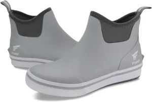 8 Fans Mens Deck Boots, Waterproof Rubber Rain Boots, Anti-slip Fishing Booties, Short Ankle Shoes for Boating, Outdoor, Size 7-14