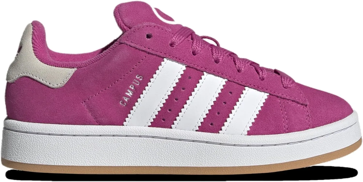 adidas Campus 00 Big Kid Sneakers, Semi Lucid Fuchsia/Footwear White/Gum, Size 4.5