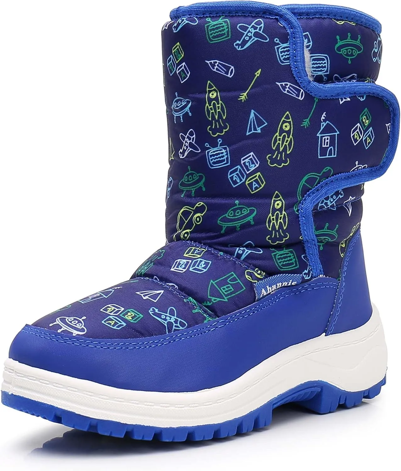Ahannie Kids Toddler Snow Boots Boys Girls Winter Boots Insulated Warm Outdoor Shoes(Toddler/Little Kid)