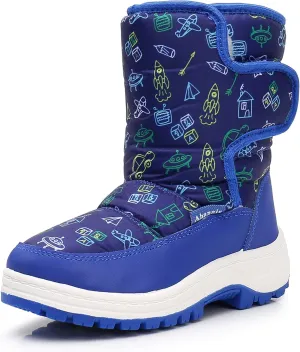 Ahannie Kids Toddler Snow Boots Boys Girls Winter Boots Insulated Warm Outdoor Shoes(Toddler/Little Kid)