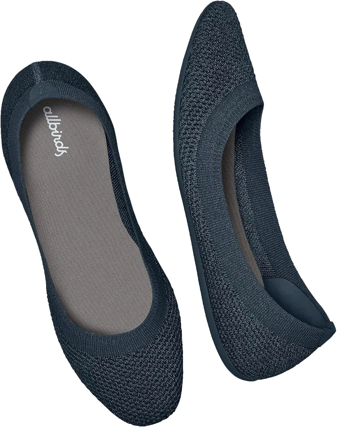 Allbirds Women’s Tree Breezers, Knit Ballet Flats, Slip-On Everyday Round Toe Shoes, Machine Washable Made with Natural Materials