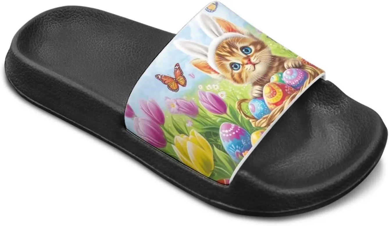 Animal Pattern Kids Sandals for Boys Girls House Slides Children's Cozy Pillow Slippers Non-Slip for Beach Days