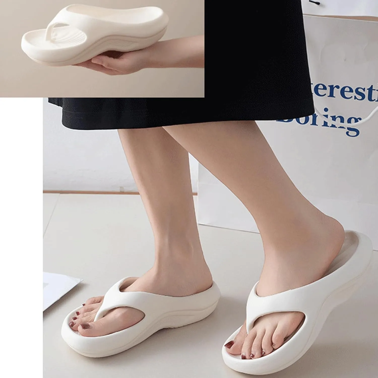 Arch Support Flip Flops for Women Men, Orthopedic Sandals, Soft Summer Beach Shoes, Non-slip Comfort Lightweight