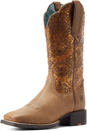 Ariat Women's Round Up Square Toe Western Boot