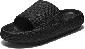 ATHMILE Cloud Slippers for Women Pillow Slides for Men Shower Shoes Thick Sole House Shoes for Bathroom Indoor Outdoor Summer Pool Swim Vacation Beach Essentials