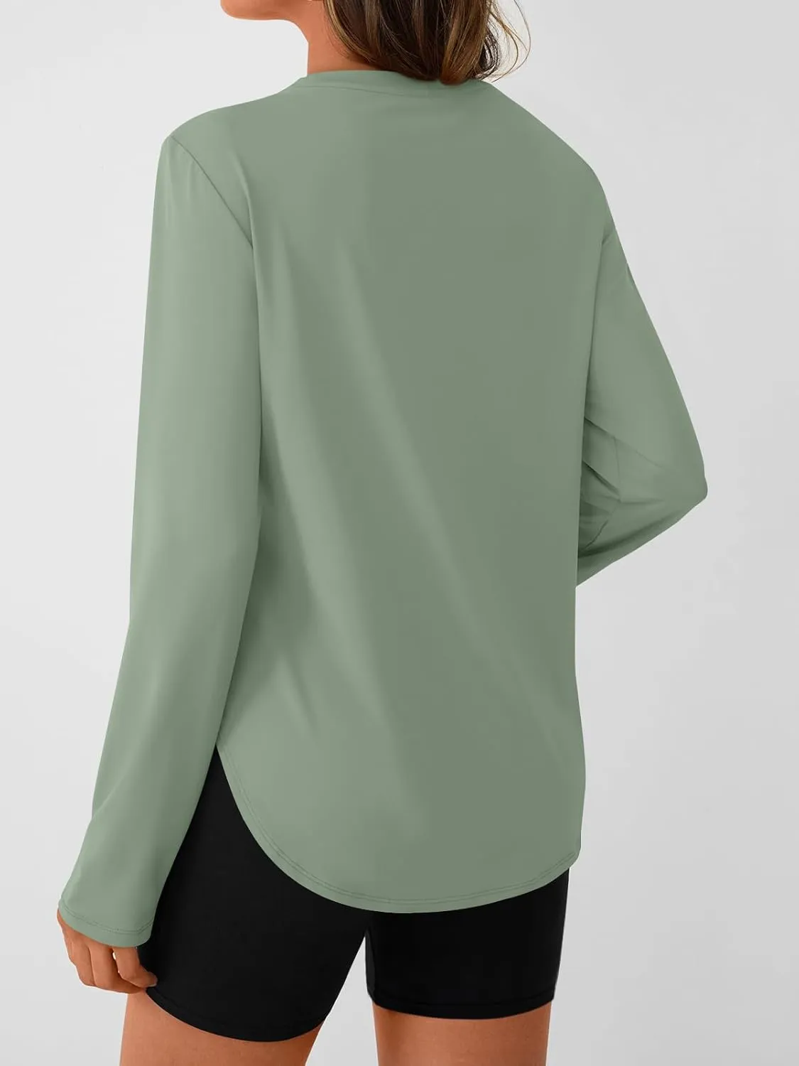 AUTOMET Workout Tops for Women Long Sleeve Athletic Golf Shirts 2025 Running Yoga Clothes Quick Dry Lightweight Outfits