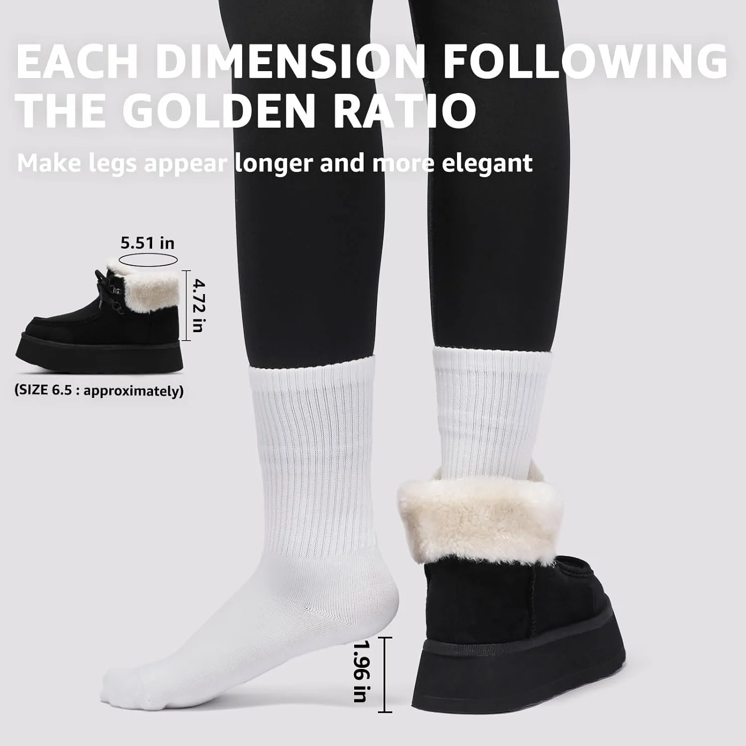 Bacia Platform Boots for Women Suede Snow Boots Lace up with Fur Interior Non-slip Outdoor Winter Boots Classic Mini Boots