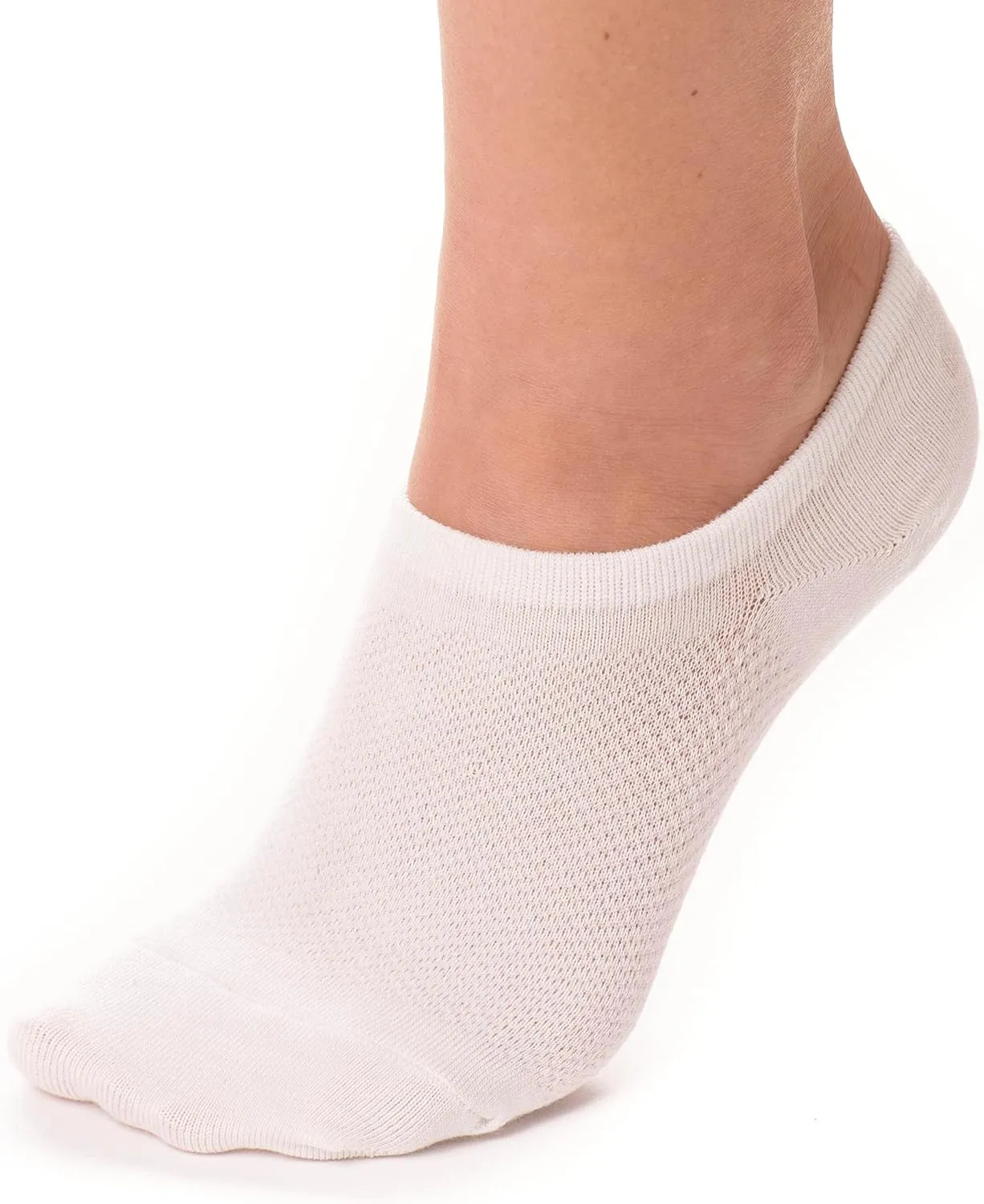 Bam&bü Women's Premium Bamboo Viscose No Show Casual Socks - 4 pair pack - Non-Slip