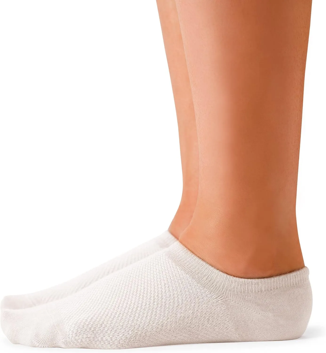 Bam&bü Women's Premium Bamboo Viscose No Show Casual Socks - 4 pair pack - Non-Slip