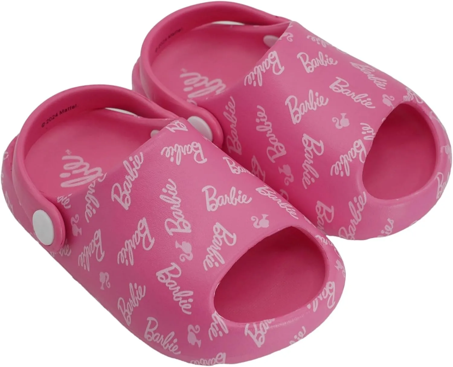 Barbie Toddler Girls' Cloud Slides - Cute & Comfy Slip-On Sandals for Summer, Pool, or Beach