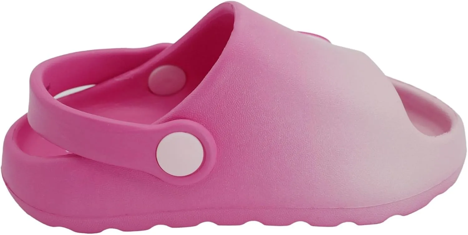 Barbie Toddler Girls' Cloud Slides - Cute & Comfy Slip-On Sandals for Summer, Pool, or Beach