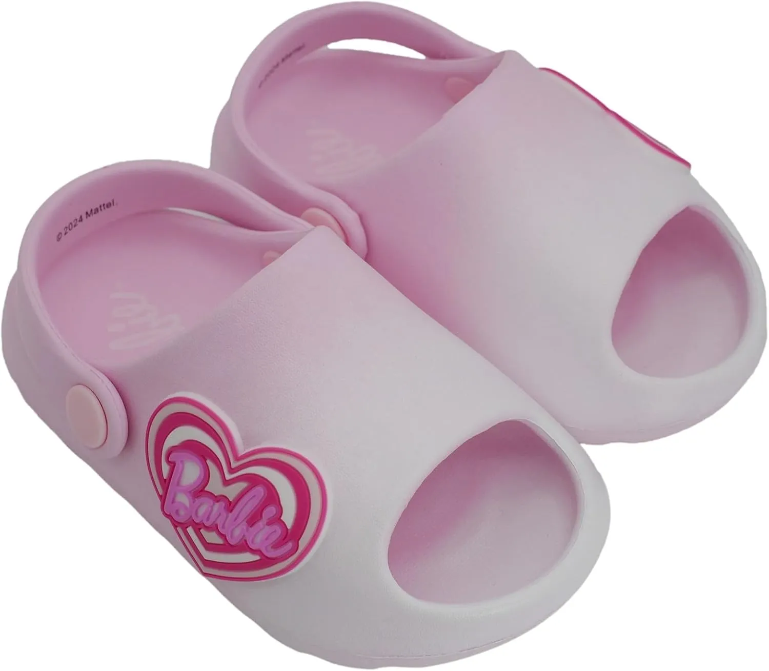 Barbie Toddler Girls' Cloud Slides - Cute & Comfy Slip-On Sandals for Summer, Pool, or Beach