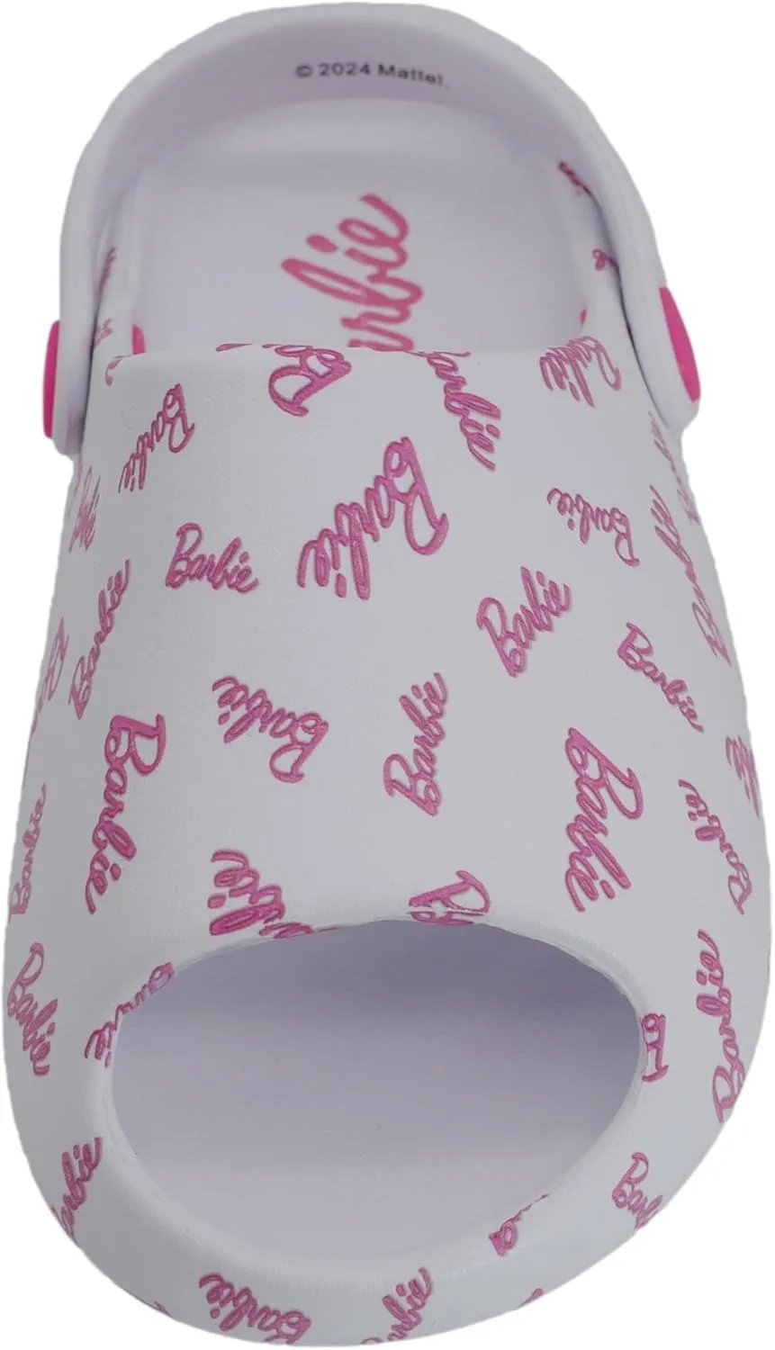 Barbie Toddler Girls' Cloud Slides - Cute & Comfy Slip-On Sandals for Summer, Pool, or Beach