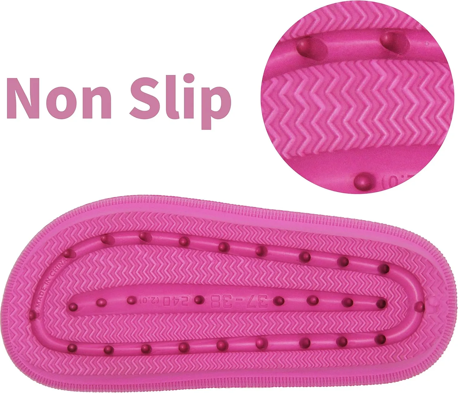 BenSorts Pillow Sandals for Women Men Thick Sole Adjustable Buckles EVA