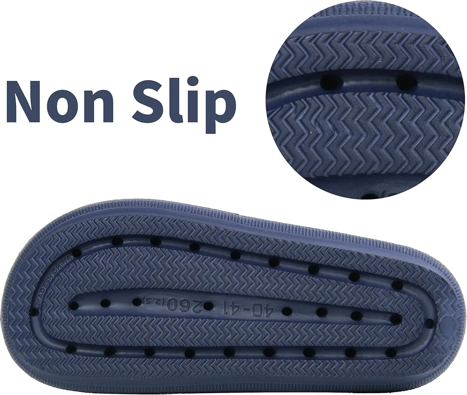 BenSorts Pillow Sandals for Women Men Thick Sole Adjustable Buckles EVA