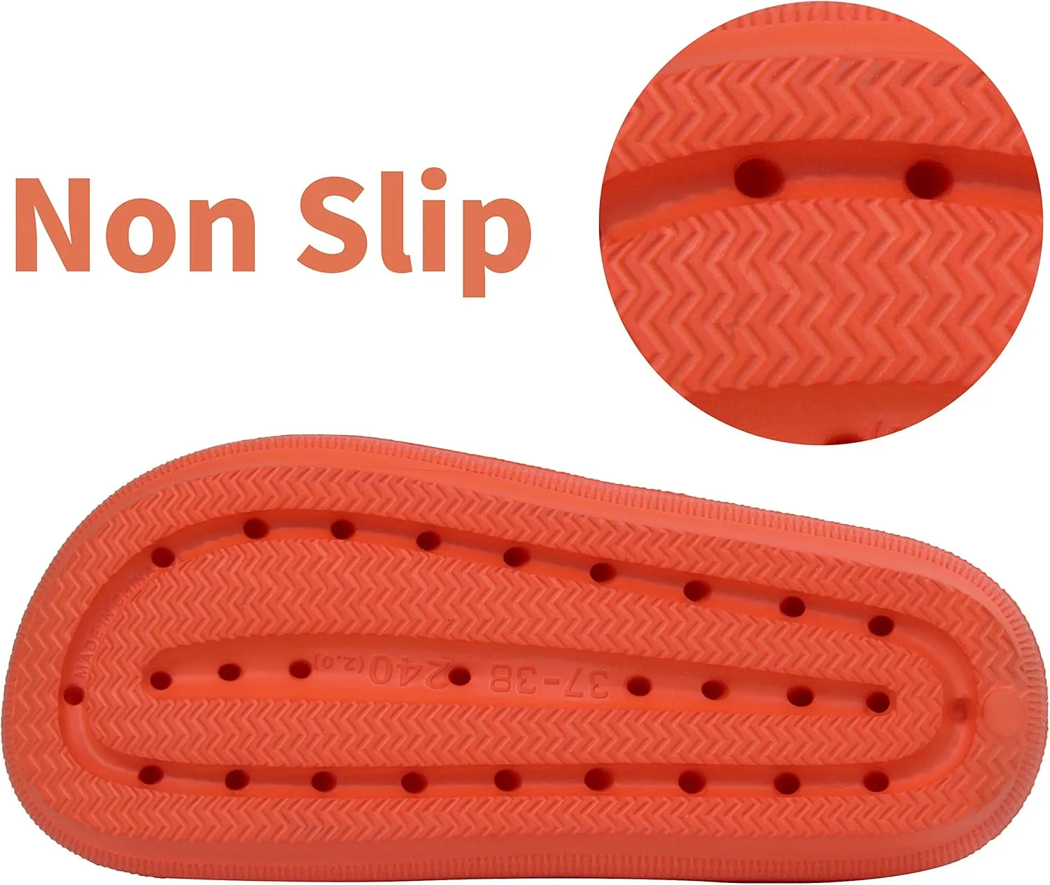 BenSorts Pillow Sandals for Women Men Thick Sole Adjustable Buckles EVA