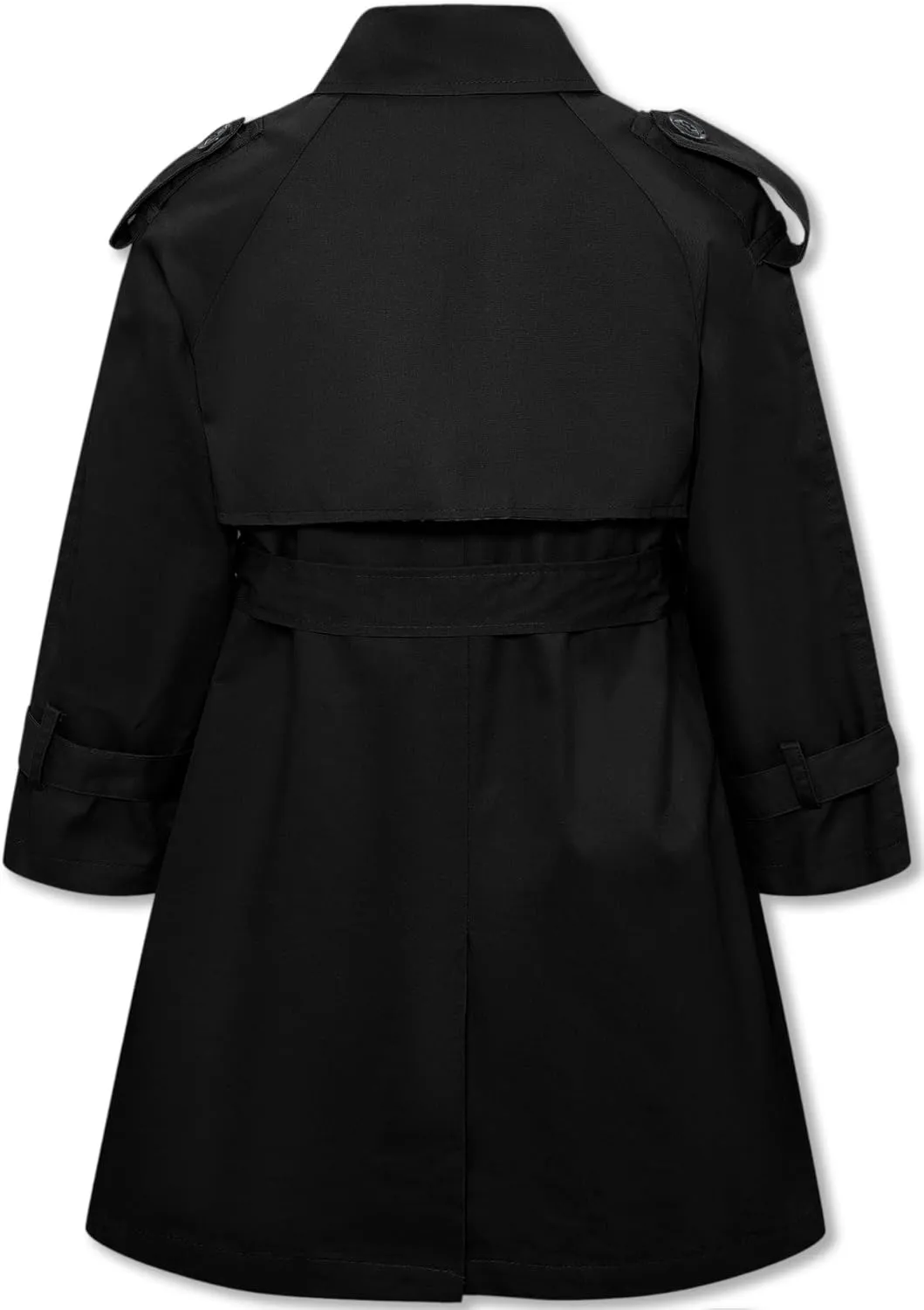 Betusline Girls & Women's Trench Coat Double Breasted Classic Lapel Outerwear, 3 Years - Women 2XL