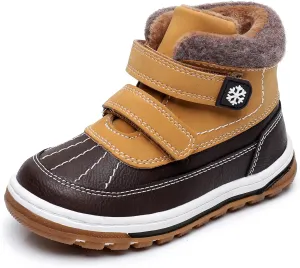 Blikcon Boys Boots Toddler Boys Girls Fall/Winter Boots Outdoor with Hook and Loop (Toddler/Little Kid)