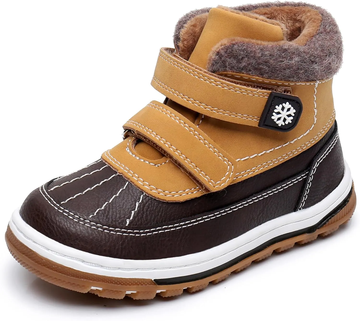 Blikcon Boys Boots Toddler Boys Girls Fall/Winter Boots Outdoor with Hook and Loop (Toddler/Little Kid)