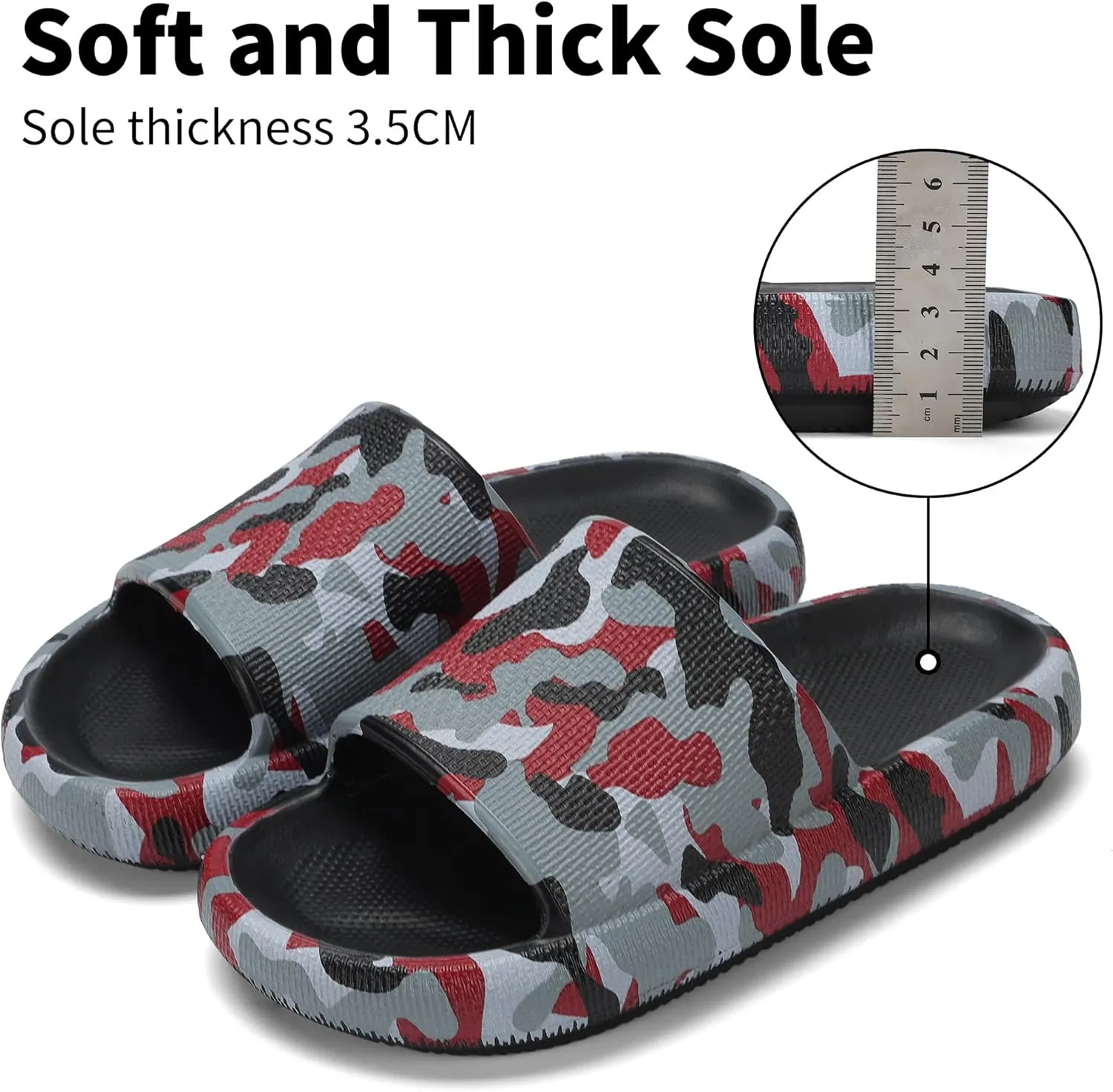 Boys and Girls Cloud Slides for Kids – Non-Slip Summer Slippers Lightweight Beach, Pool, and Indoor Shower Sandals