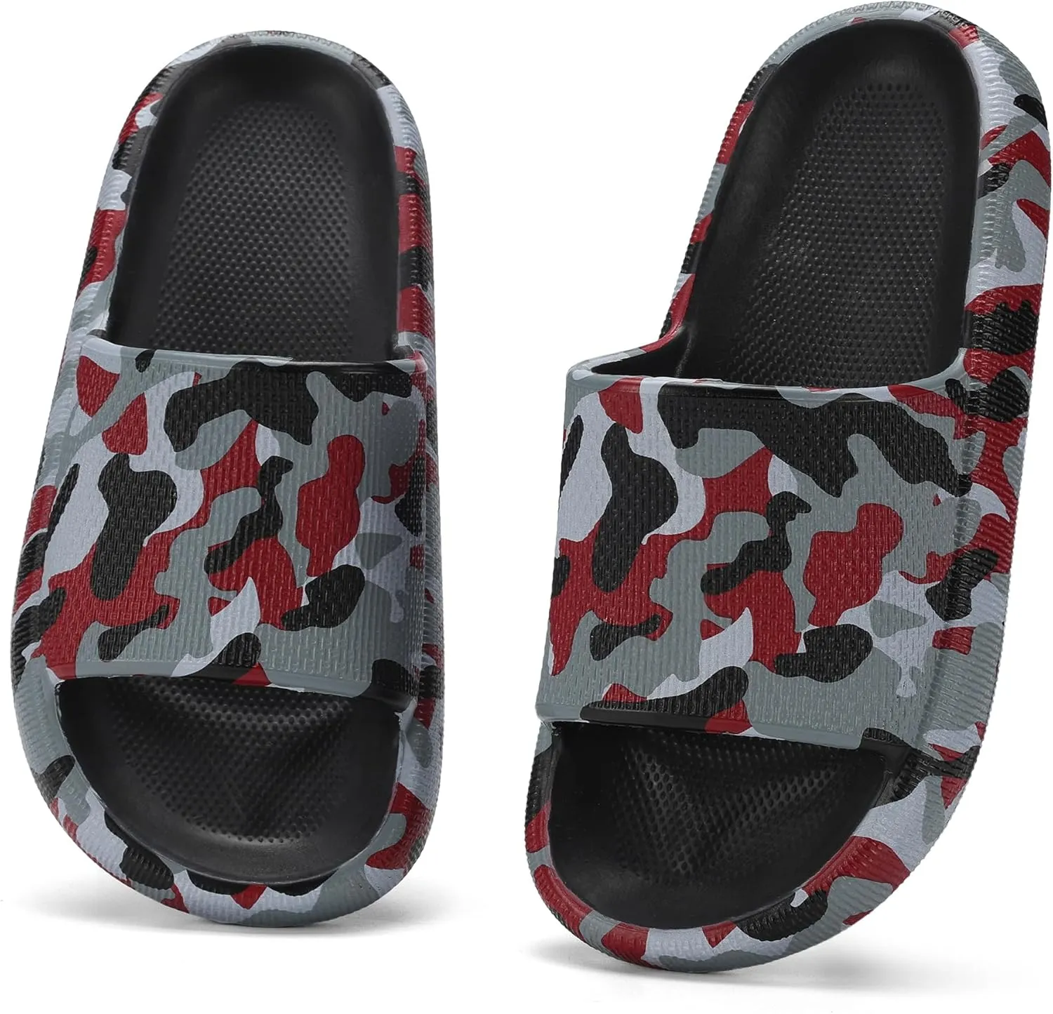 Boys and Girls Cloud Slides for Kids – Non-Slip Summer Slippers Lightweight Beach, Pool, and Indoor Shower Sandals