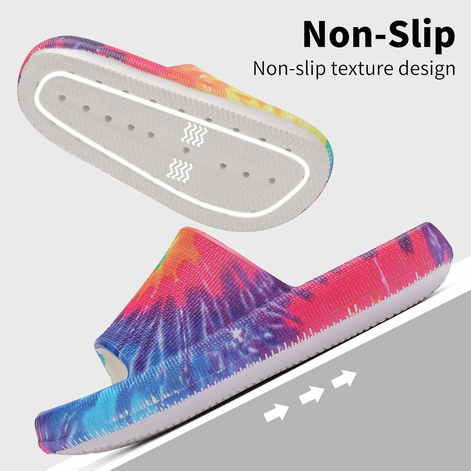 Boys and Girls Cloud Slides for Kids – Non-Slip Summer Slippers Lightweight Beach, Pool, and Indoor Shower Sandals