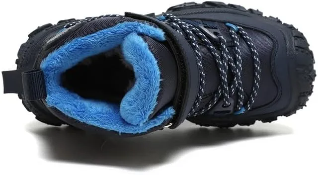 Boys Girls Wnter Snow Boots Warm Outdoor Hiking Shoes Waterproof Anti-slip Boots