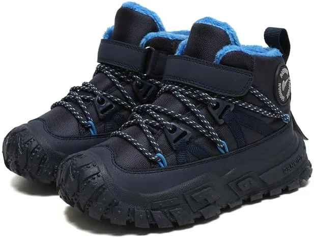 Boys Girls Wnter Snow Boots Warm Outdoor Hiking Shoes Waterproof Anti-slip Boots