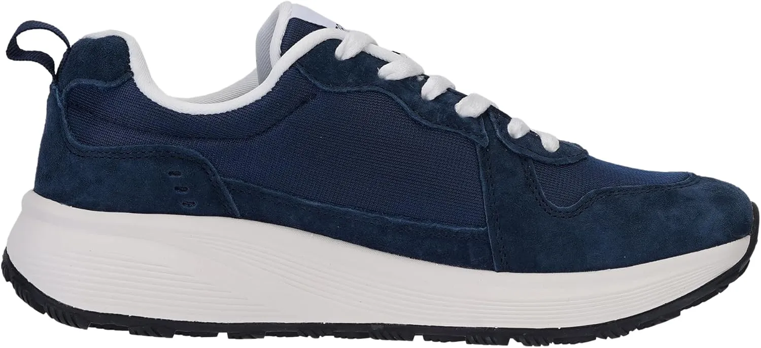 BRONAX Womens Wide Toe Box Athletic Casual Shoes | Suede-Detail Classic Design Sneakers