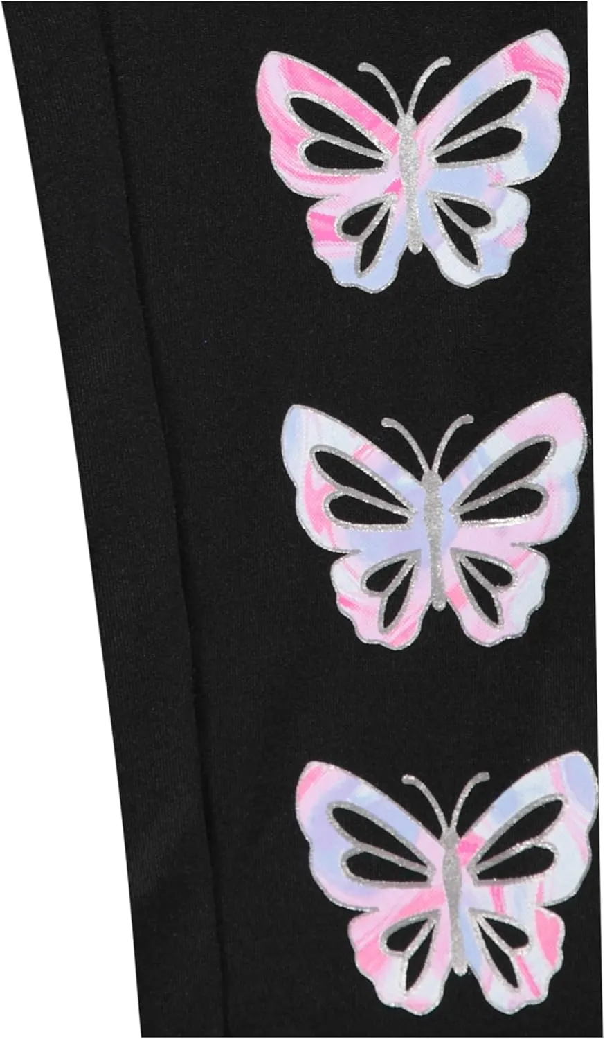 BTween Girls’ 4 Pack Leggings Set, Exercise, Sports Tights with Wide Waistband for Girls