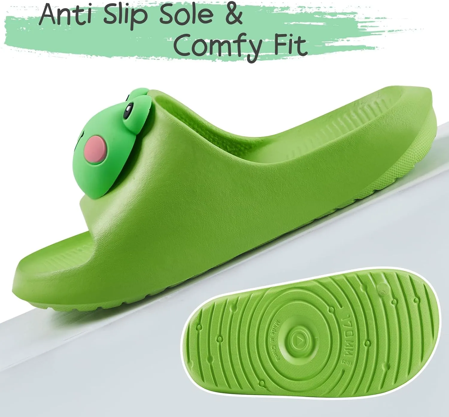 Bunny Toddler Slides Slipper Unisex Child Boys & Girls Slide Sandals for Kids Flip Flops Comfy Shower Slippers Beach Garden Shoes
