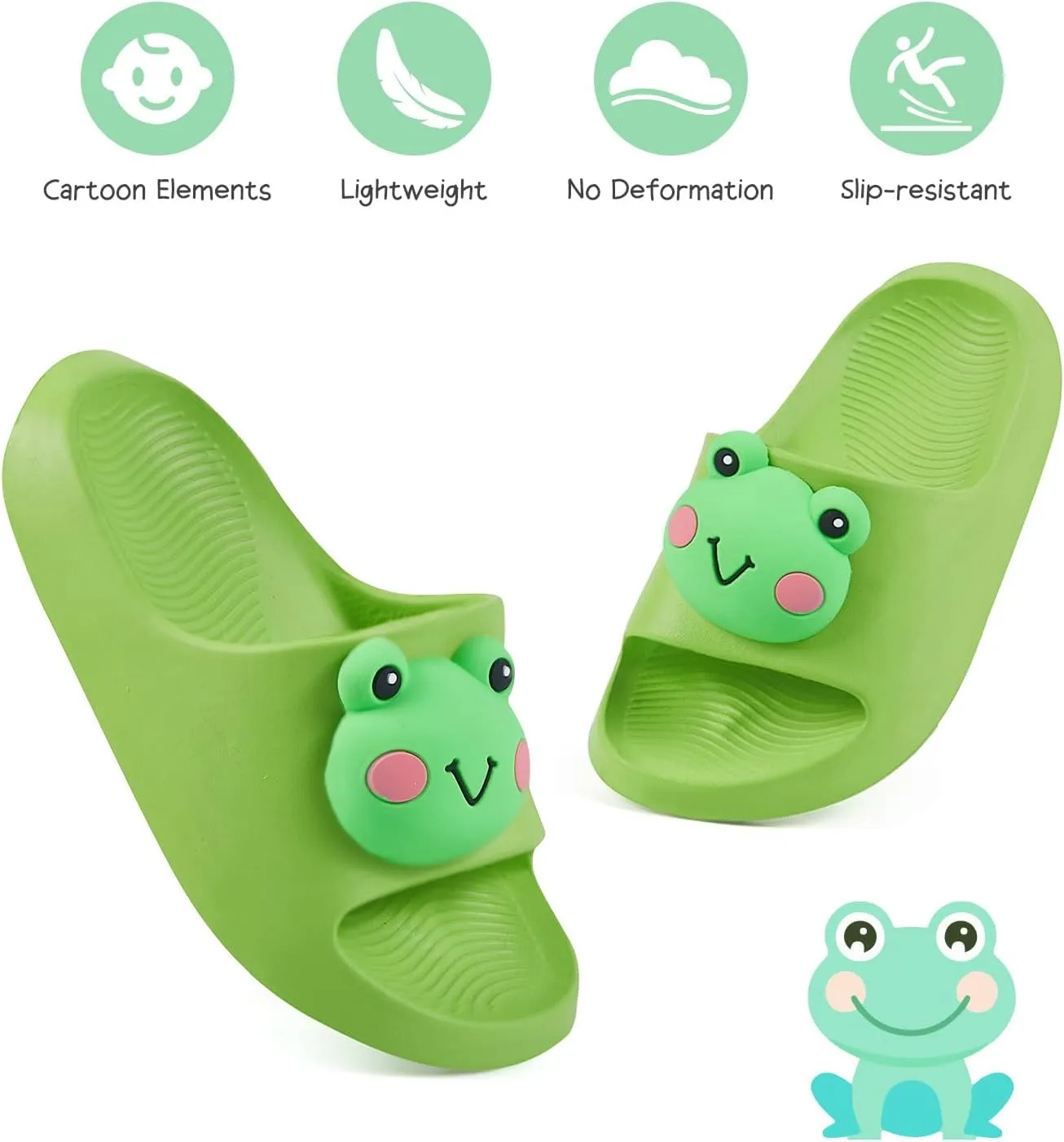 Bunny Toddler Slides Slipper Unisex Child Boys & Girls Slide Sandals for Kids Flip Flops Comfy Shower Slippers Beach Garden Shoes