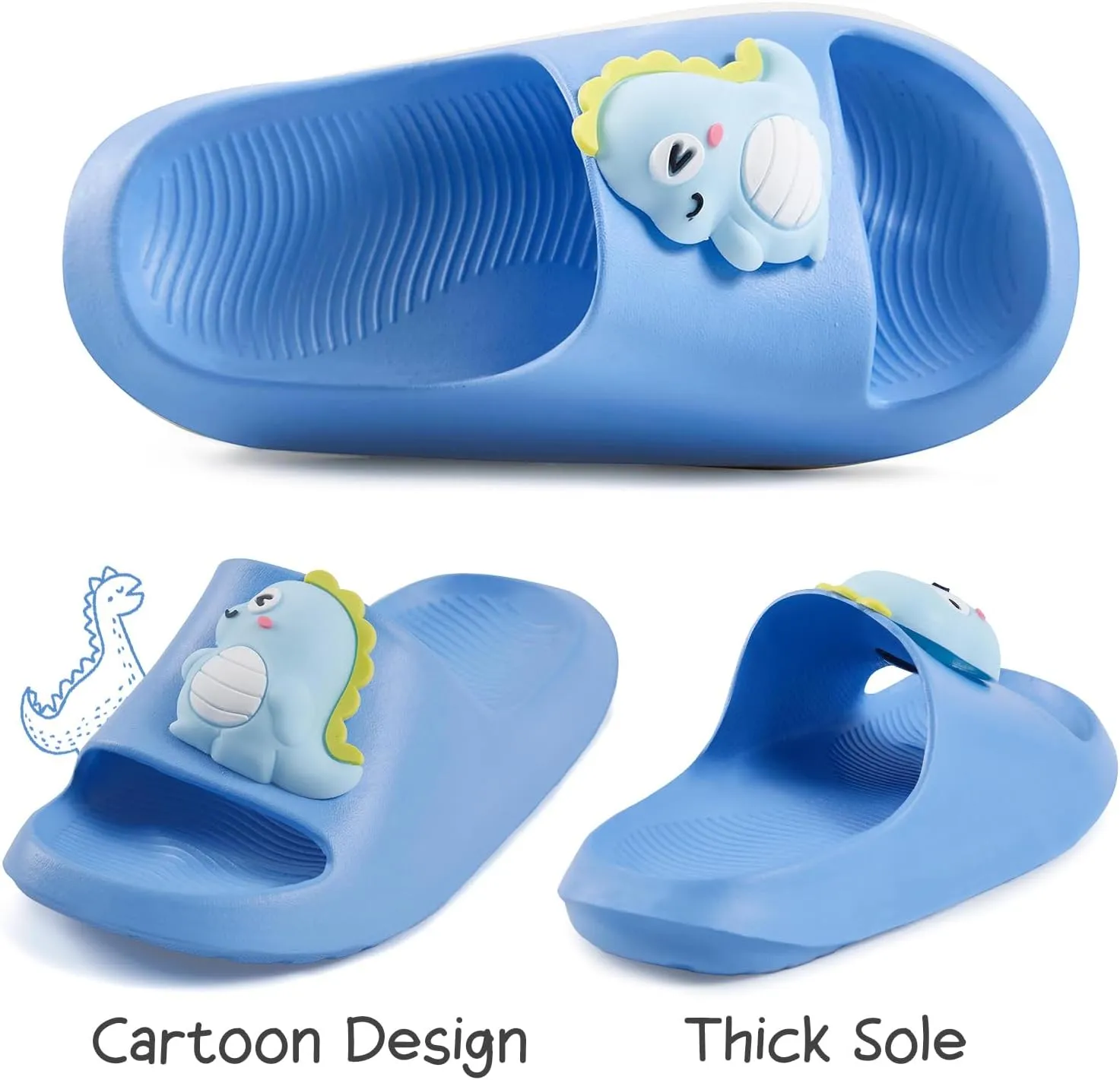 Bunny Toddler Slides Slipper Unisex Child Boys & Girls Slide Sandals for Kids Flip Flops Comfy Shower Slippers Beach Garden Shoes
