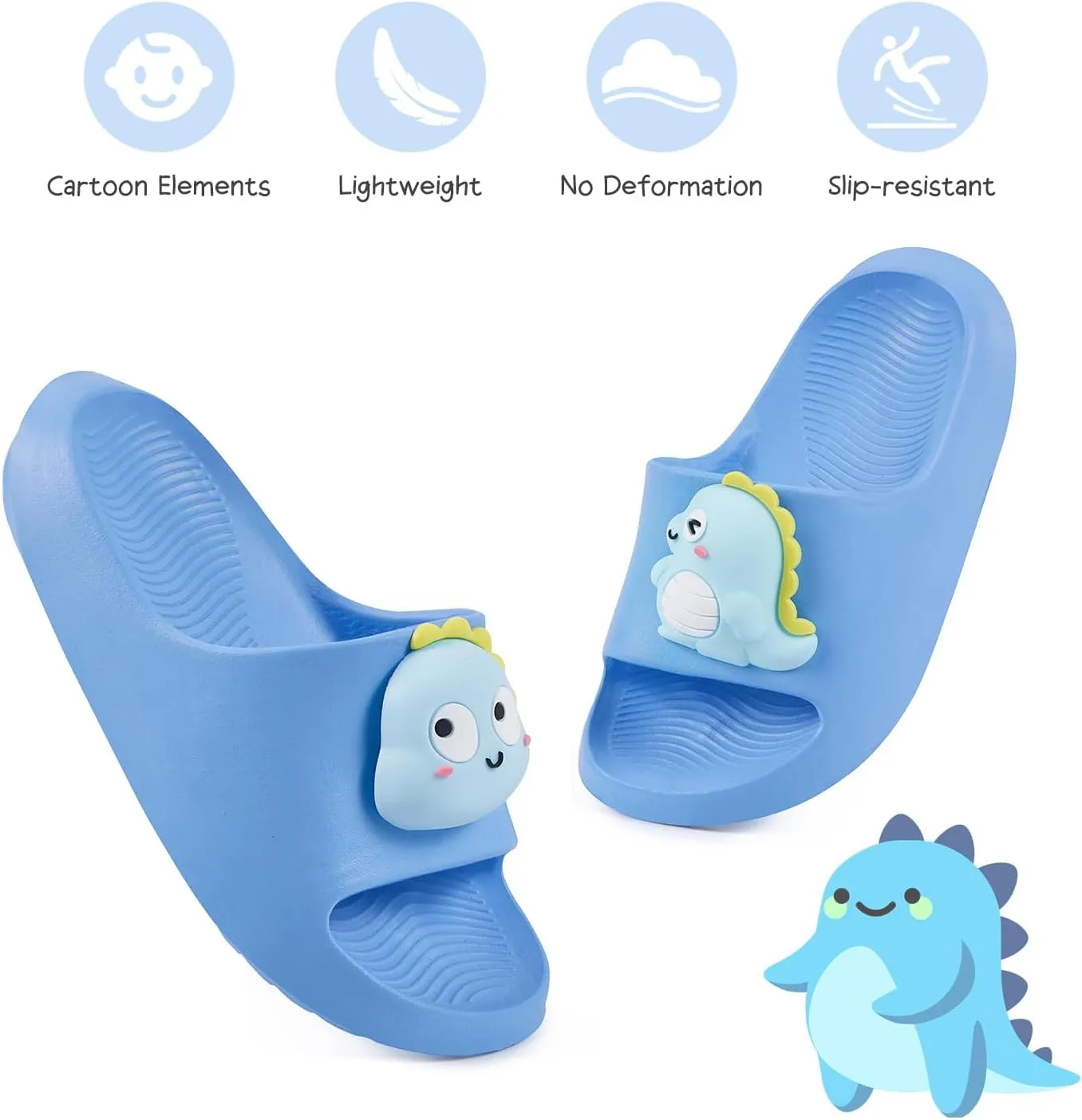 Bunny Toddler Slides Slipper Unisex Child Boys & Girls Slide Sandals for Kids Flip Flops Comfy Shower Slippers Beach Garden Shoes