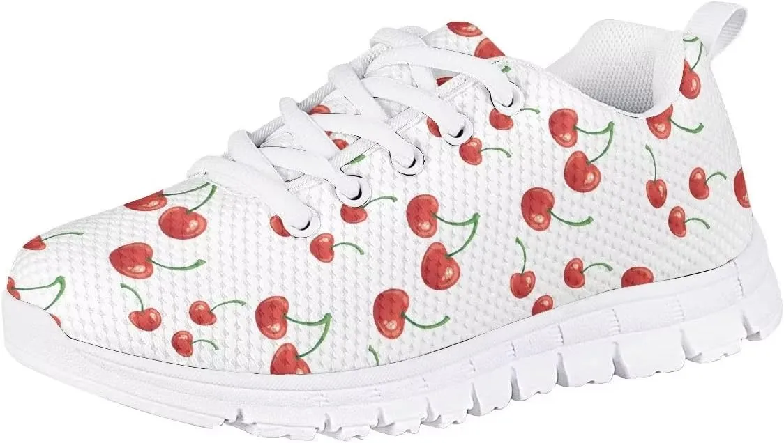 Butterfly Print Cute Tennis Shoes for Girls Nonslip Lightweight School Dance Athletic Running Shoes Kids Casual Sport Sneakers