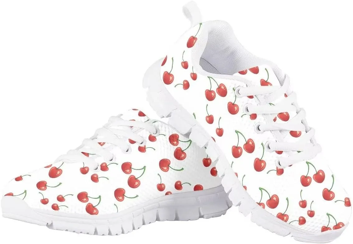 Butterfly Print Cute Tennis Shoes for Girls Nonslip Lightweight School Dance Athletic Running Shoes Kids Casual Sport Sneakers