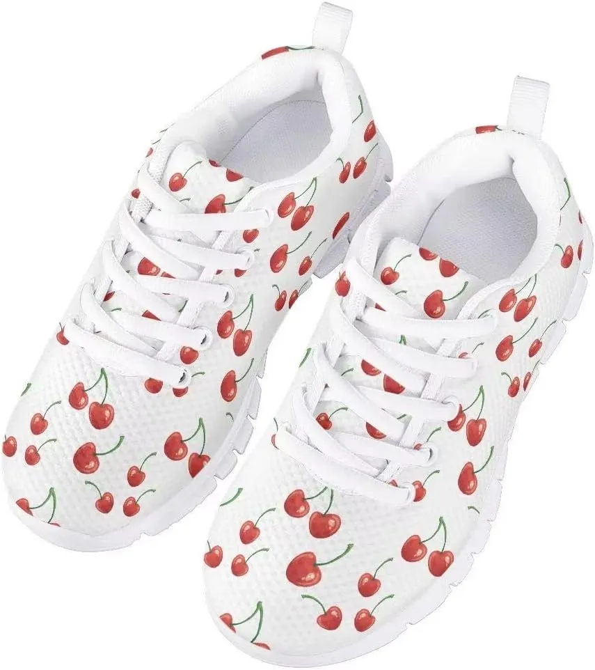 Butterfly Print Cute Tennis Shoes for Girls Nonslip Lightweight School Dance Athletic Running Shoes Kids Casual Sport Sneakers
