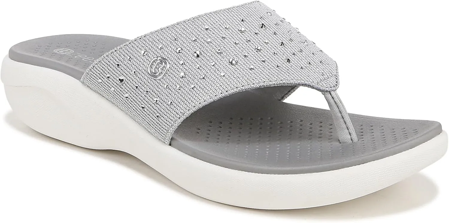 BZees Women's Cruise Bright Wedge Sandal