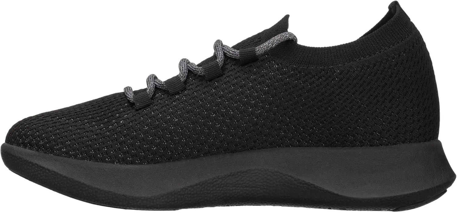 CALTO Men's Invisible Height Increasing Elevator Shoes - Black Ultra Lightweight Sporty Sneakers - 2.4 Inches Taller - Q081 - Size 9 D(M) US