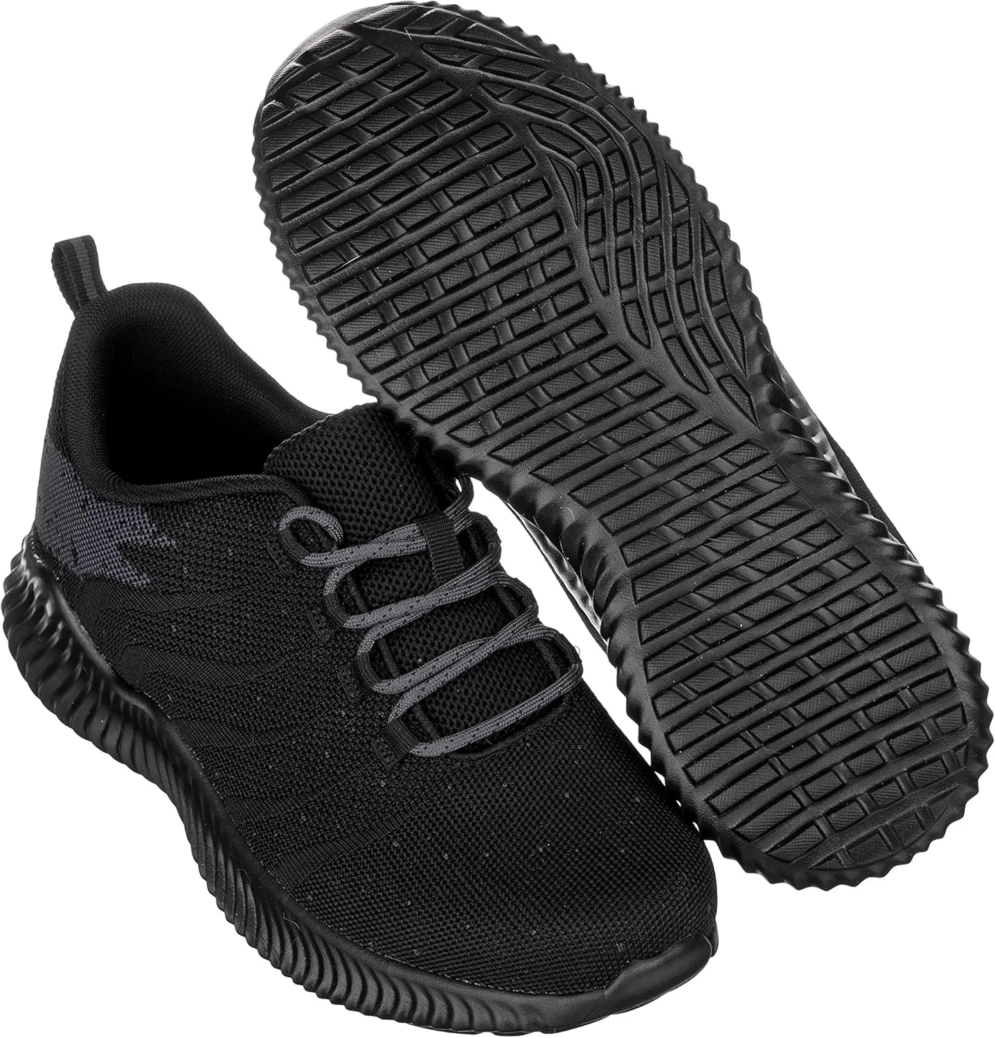 CALTO Men's Invisible Height Increasing Elevator Shoes - Black/Grey Ultra Lightweight Sporty Sneakers - 2.8 Inches Taller - Q216 - Size 10.5 D(M) US