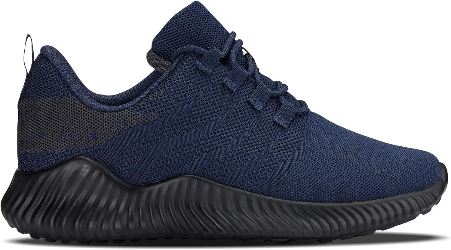 CALTO Men's Invisible Height Increasing Elevator Shoes - Navy/Blue Ultra Feather Lightweight Sporty Sneakers - 2.8 Inches Taller - Q217 - Size 10 D(M) US