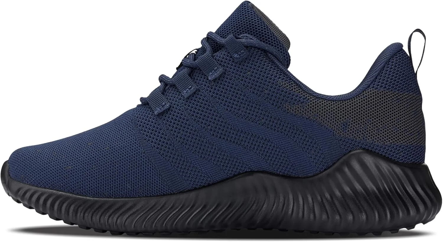 CALTO Men's Invisible Height Increasing Elevator Shoes - Navy/Blue Ultra Feather Lightweight Sporty Sneakers - 2.8 Inches Taller - Q217 - Size 10 D(M) US