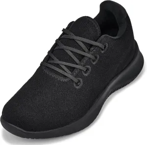 CALTO Men's Invisible Height Increasing Elevator Shoes - Noir Merino Wool Ultra Lightweight Sporty Sneakers - 2.4 Inches Taller - Q502 - Size 6 D(M) US