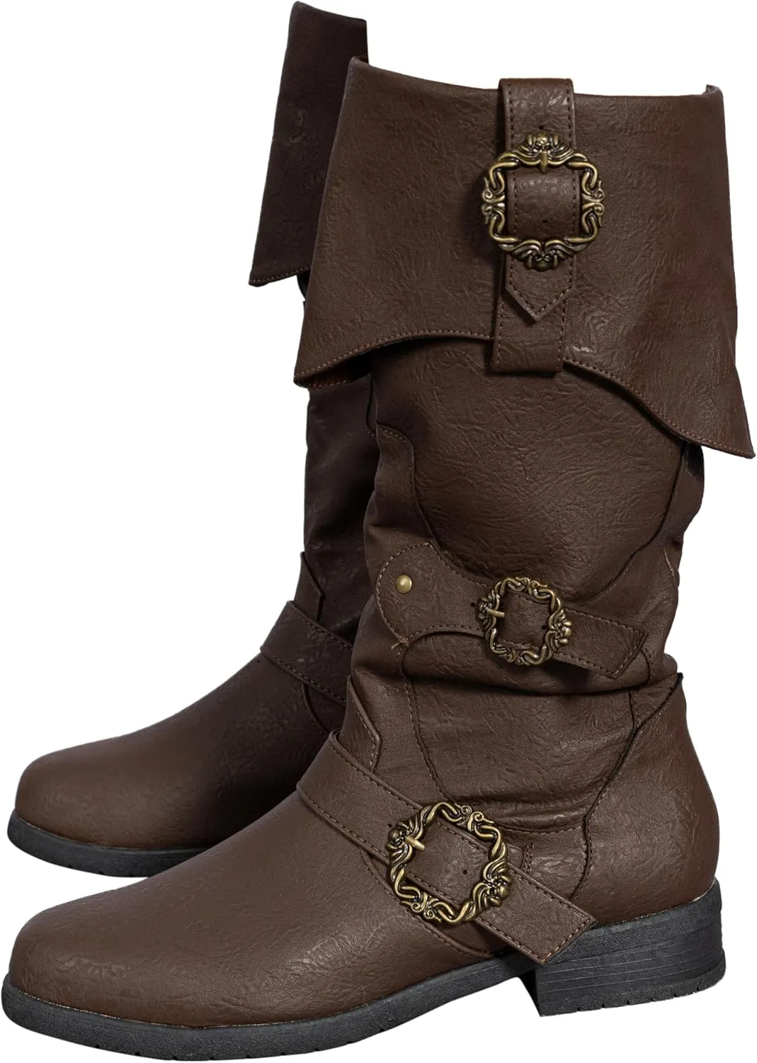 Caribbean Pirate Boots Adventure Footwear Halloween Costume Renaissance Medieval Cosplay