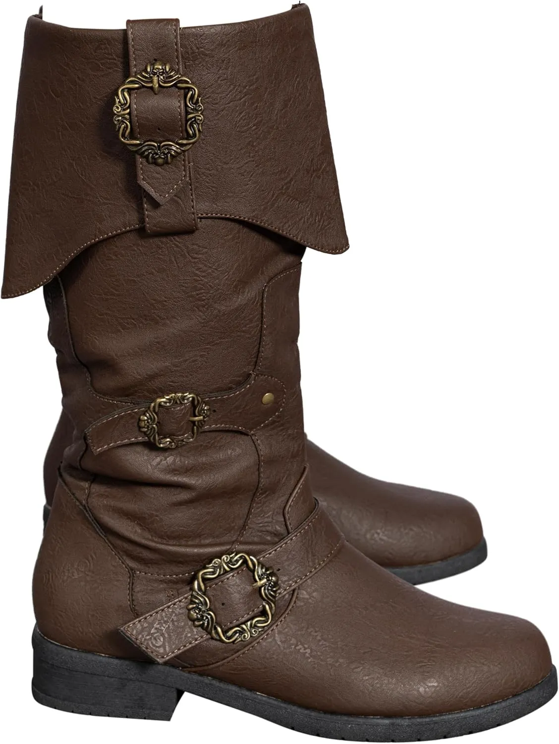 Caribbean Pirate Boots Adventure Footwear Halloween Costume Renaissance Medieval Cosplay
