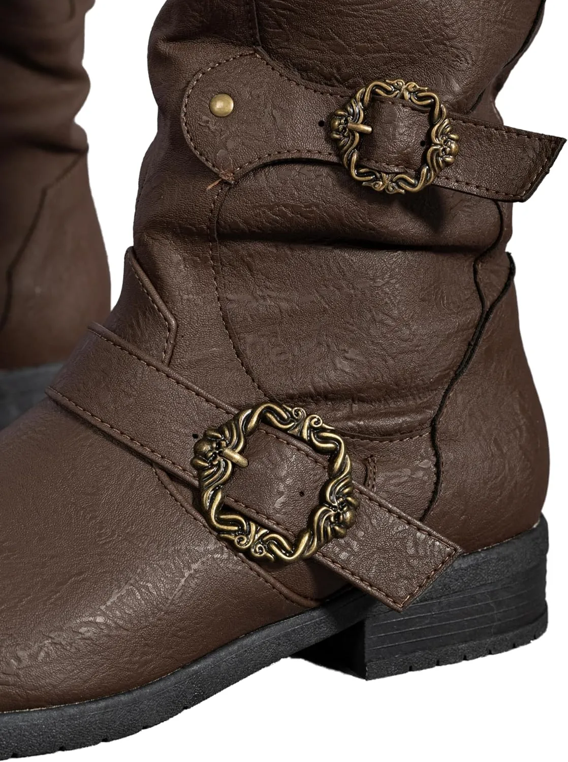 Caribbean Pirate Boots Adventure Footwear Halloween Costume Renaissance Medieval Cosplay