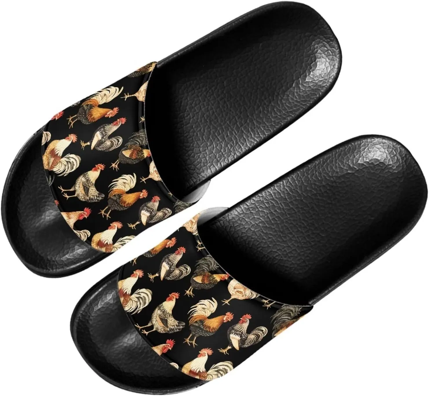 Casual Non-slip Slide Sandals for Women Men Open Toe House Sole Slipper Flat Lightweight Slipper for Bathroom Beach